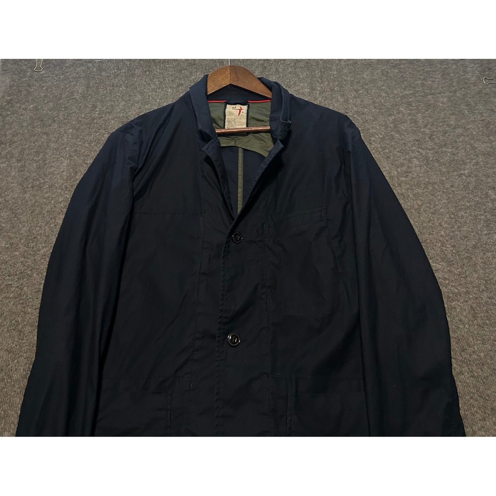 Relwen blazer jacket blue medium cotton stretch traveler read mens